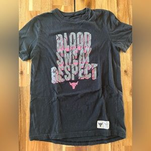 Under Armour black blood sweat respect t-shirt